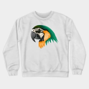 Parrot Green Feather Crewneck Sweatshirt